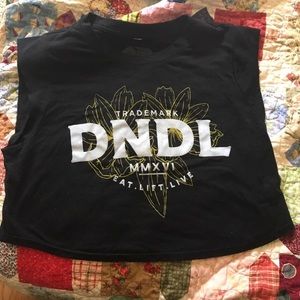 Doughnuts and Deadlifts crop tank